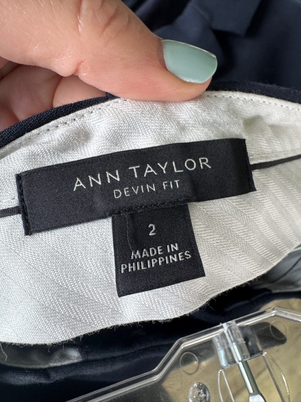 Ann Taylor Navy Devin Fit Blazer - Picture 5 of 6
